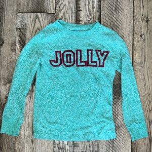 4/$12 Crewcuts Green “Jolly” Long-Sleeve t-shirt | S